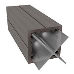 Composiet Paal 9x9x300cm Taupe