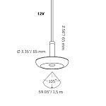 Sway Pendant 100-230V   -  Black