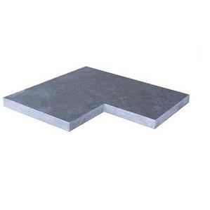 Spotted Bluestone Hoek Vijverrand 50/15x50x3 cm