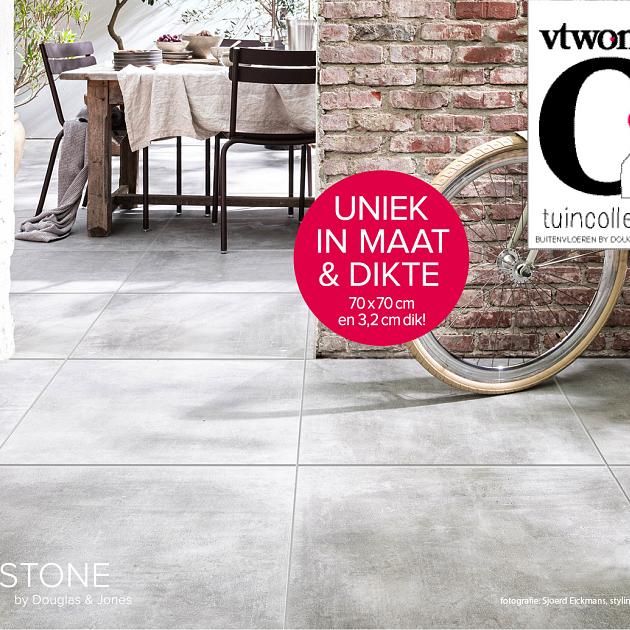 Solostone 70x70x3,2 cm Beton grey