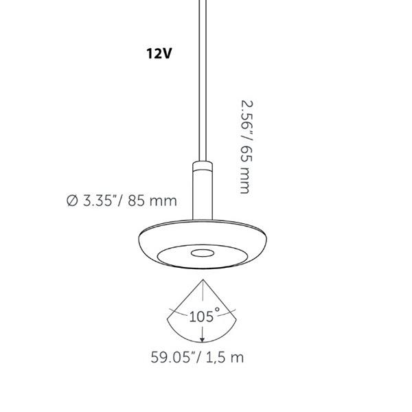 Sway Pendant 100-230V   -  Black