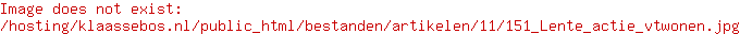 Lente actie vtwonen